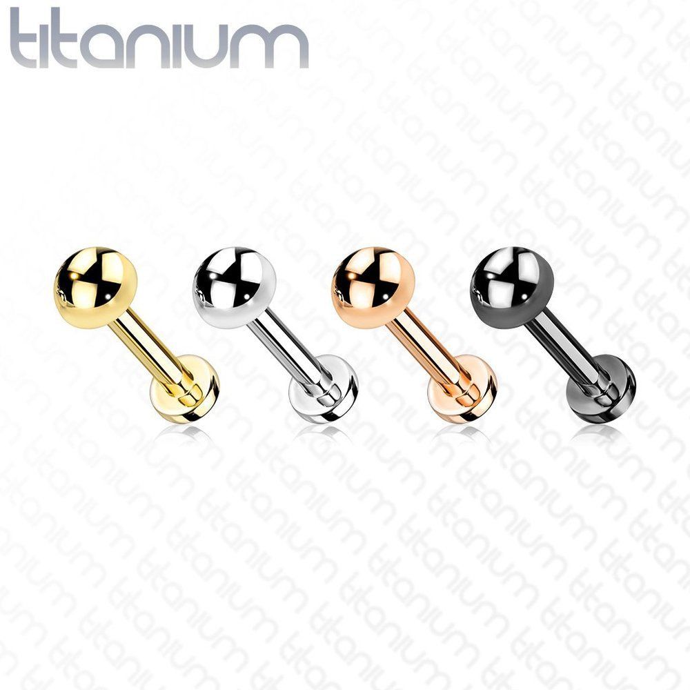 Implant Grade Titanium Internally Threaded Dome Top Labret